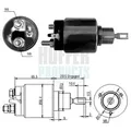 Magnetschalter Starter HOFFER 46068 56mm für IVECO DAILY 2 1 Bus 10011131 4x4