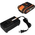 WORX Ladestation-Set "PowerShare WA3601", schwarz/orange
