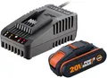 WORX WA3601 Original PowerShare Akku mit Ladegerät Set - 20V 2000mAh Li-Ion