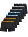 Indicode Herren Copenhagen 7er Pack Boxershorts | Unterwäsche Boxer Shorts Unterhosen Black/Grey/Navy/White, S