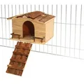 Kerbl Nagerhaus Nagerhaus mit Gitterbefestigung Nature 31 cm x 22,5 cm x 20 cm 82747