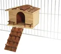 Kerbl 82747 Nagerhaus Nature mit Gitterbefestigung