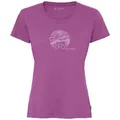 VAUDE T-Shirt Women's Cyclist T-Shirt V (1-tlg) atmungsaktives und schnelltrocknendes Radshirt lila XS (36)