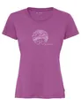VAUDE Women's Cyclist T-Shirt V, Shirt zum Radfahren, Magenta, 36