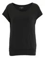 Venice Beach Sport-T-Shirt für Damen mit lockerer Schnittform und Bund am Saum RIA XS, Black
