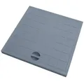 Marley Deutschland GmbH Erdschacht Kunststoff Schachtdeckel für Einlaufschacht Rahmen Nennmaß: 300x300mm, 30x30x2 cm, 1-St., stabil, begehbar, laugen- und säurebeständig grau