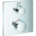 GROHE Thermostat-Brausebatterie Grohtherm 24078, Fertigmontageset für Rapido SmartBox, chrom - Silber