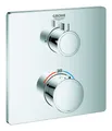 Grohe Grohtherm Thermostat-Brausebatterie mit 1 Absperrventil eckig - Chrom - 24078000