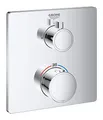 Grohe Grohtherm Thermostat-Brausebatterie chrom 24078000 Eckiges Design ohne Umstellung