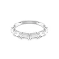 Swarovski Millenia Armreif, Weißes, Rhodiniertes Armband mit Strahlenden Kristallen im Oktagon-Schliff