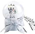 infactory Weihnachtskugel: Schneekugel mit singendem Weihnachtsmann, berührungsaktiv, LED-Laterne (Schneekugel mit Musik und Licht, beleuchtet, Schnee)