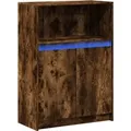 vidaXL Sideboard mit LED Räuchereiche 72x34x100 cm Holzwerkstoff 852163