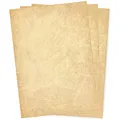 Travertin Briefpapier A4 250 Blatt Marmorpapier beidseitig marmoriertes Papier Natur Stein Optik