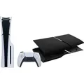 PlayStation 5 Slim mit Laufwerk + Covers Schwarz