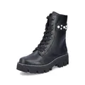 Rieker Damen Combat Boots Y3354, Frauen Stiefeletten,schnürstiefel,Stiefel,Bootee,Booties,halbstiefel,Kurzstiefel,schwarz (00),42 EU / 8 UK