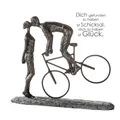 Casablanca Design Skulptur "Kiss me" 79621 Fahrrad Liebe Hochzeit  TOP Modern