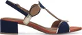 MARCO TOZZI Damen Sandale Textil Sandalette Metallic T-Riemen 2-28230-42, Größe:36 EU, Farbe:Mehrfarbig