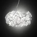 Pendelleuchte Slamp, CLIZIA, dimmbar, Weiß, für Wohnzimmer, Kunststoff, Design - 25