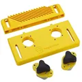 Magswitch Starter Kit Holzverarbeitung – Magnetisches Spannsystem mit Universal Mounting Base & Featherboards – Sicheres Sägen & Spannen – Für Tischsägen & Frästische