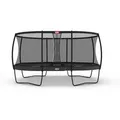 BERG Trampolin Oval Grand Champion Regular 520 grau + Safety Net Deluxe Airflow pro - Dunkelgrau