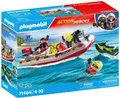 Playmobil® Feuerwehrboot mit Aqua Scooter (71464), Action Heroes Konstruktions-Spielset, (52 St), Made in Germany