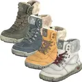 Mustang Damen Schnürboots Stiefeletten Warmfutter 1290-607, Größe:37 EU, Farbe:Blau - Blau - 37
