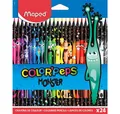 MAPED Buntstift 24 COLOUR'PEPS MONSTER Buntstifte farbsortiert