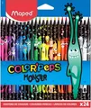 Maped 862624 dreikant Farbstifte BLACK MONSTER schwarz bunte Monster Motiv 24St