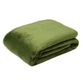 Gözze - Premium Cashmere-Feeling Wohn- und Kuscheldecke, 500 g/m², 220 x 240 cm - Dunkelgrün