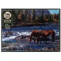 COBBLE HILL Puzzle Cobble Hill Pferde im Wildwasser 1000 Teile, 1000 Puzzleteile