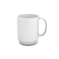 Ornamin Becher mit Henkel 300 ml weiß (Modell 510) / Mehrweg-Becher Kunststoff, Kaffeebecher