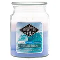 Candle-Brothers Große Duftkerze im Glas | Costal Breeze (510g) | Kerzen lange Brenndauer (110h) | 2 Docht Kerze | Kerze im Glas | 3 Schicht Kerzen