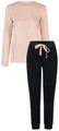 By Louise Schlafanzug Snow Queen (Set, 2 tlg., 2-teilig) Damen Pyjama lang Frottee Langarm Bündchen Baumwolle