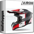 AIROH OFFROAD-HELM FÜR MOTORRAD AVIATOR 3 AV3M16 MONARCH GRAU ROT MATT L