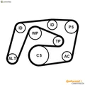 KEILRIPPENRIEMENSATZ 6PK2260K1 FÜR MERCEDES-BENZ C-CLASS/T-Model/Sportscoupe