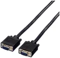 Value VGA Anschlusskabel VGA 15pol. Stecker 2.00m Schwarz 11.99.5252 doppelt geschirmt, schraubbar VGA-Kabel