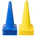 Dönges XXL-Pylonen 10er-Set, blau/gelb (Pylonen Hütchen Leitkegel Markierung)