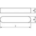 TOOLCRAFT TO-9979146 Passfedern DIN 6885 Stahl 5 St.