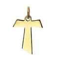 JEVELION Antoniuskreuz Taukreuz T-Form für Damen, Herren und Kinder Kreuz-Anhänger 585 Gold 14 Karat