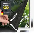 EASYmaxx Insect Protect Insekten- & Pollenschutzgitter mit Magnetbefestigung für Fenster bis zu 130 x 150 cm