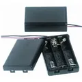 Batterie- und Akkuhalter für 3 x Micro  mit Anschlusskabel und An-/Aus-Schalter