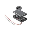Goobay 48143 3x AAA (Micro) Batteriehalter, Lose Kabelenden, Wasserabweisend, Schaltbar