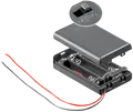 HALTER 3XAAAK - Batteriehalter für 3 Microzellen (AAA), geschlossen