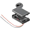Batteriehalter 3 x Micro AAA + Schalter Ein/Aus - Gehäuse geschlossen 4496