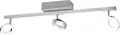 Eglo 3er LED Spot Cardillio 1 alu-chrom 69 x 8,5 cm warmweiß  Deckenlampen &