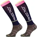 TODO Comodo Reitsocken STJMT | Reitstrümpfe Reiter Kniestrümpfe | Atmungsaktive Socken | Reitbekleidung bequem und stilvoll (STJMT 10 - Love Horse Navy, 35-38)