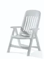 Sieger Klappstuhl Gartenstuhl klappbar Kunststoff Comtesse weiß 66x65x108 cm