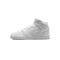 Jordan Air 1 Mid (GS) Unisex Erwachsene, Weiß, 38 EU