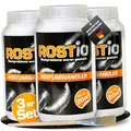Rostio Rostumwandler 3X 1L – Rostentferner mit Pinsel – Rostkonverter & Grundierung – für Auto, Stahl & Eisen – kein Abwaschen – überlackierbar nach 6–8 h – ergiebig bis 60 m²
