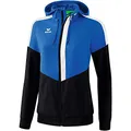 Erima Damen Squad Tracktop Jacke mit Kapuze (1032013), new royal/schwarz/weiß, 38